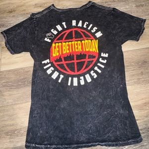 Gray unisex size small social justice shirt